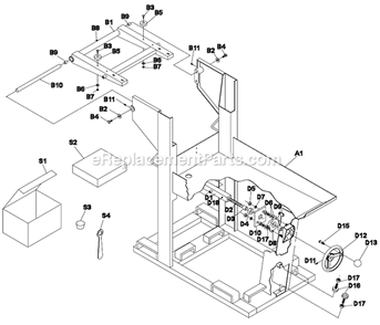 Page A Diagram and Parts List for MK-5009G  MK Diamond Concrete Saw